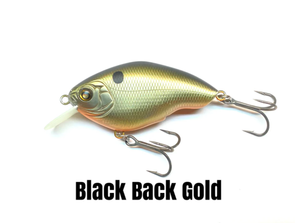 NISHINE LURE WORKS Chippawa RB Silent Crankbait Black Back Gold
