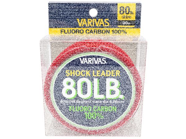 VARIVAS SHOCK LEADER FLUORO CARBON 80lb - 0.780mm - 40kg
