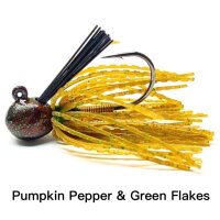 NISHINE LURE WORKS ​Finesse Cover Jig / 9.3 gr. Pumpkin Pepper & Green Flakes