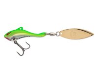 Nories In The Bait Bass 7g Jig Spinner Green Back Yellow Gold