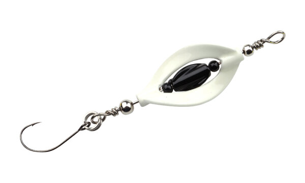 TROUT MASTER INCY Double Spin Spoon 3.3gr. Black N White