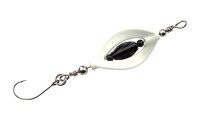 TROUT MASTER INCY Double Spin Spoon 3.3gr. Black N White