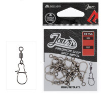 Mikado JAWS PREDATOR SNAP MIT WIRBEL XS - 10 Stck.