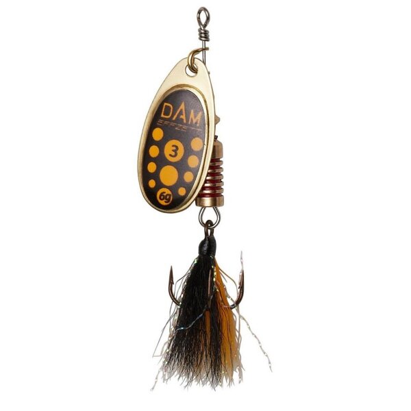 DAM EFFZETT STANDARD DRESSED SPINNER #2 / 4gr. SINKING-BLACKY