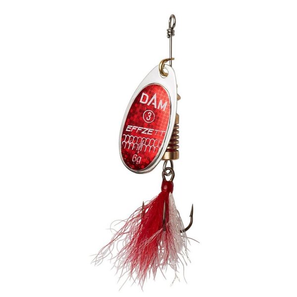 DAM EFFZETT STANDARD DRESSED SPINNER #4 / 10gr. SINKING-REFLEX RED