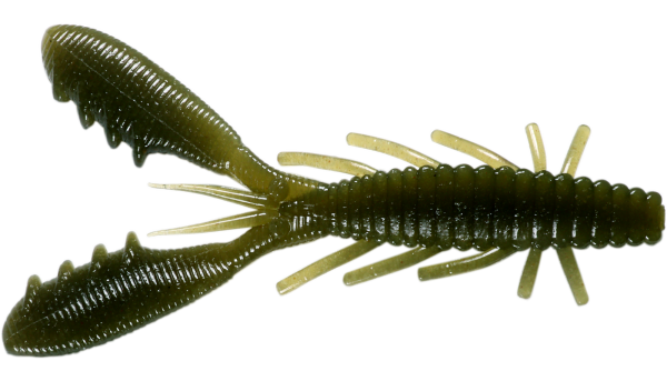 HIDEUP STAGGER CRAW 4" / 10.2cm #103 Green Pumpkin