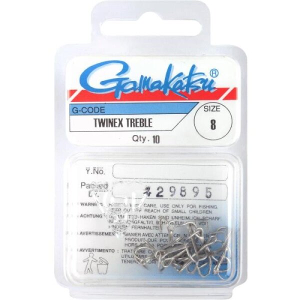 Gamakatsu Twinex Hooks Nickel #6