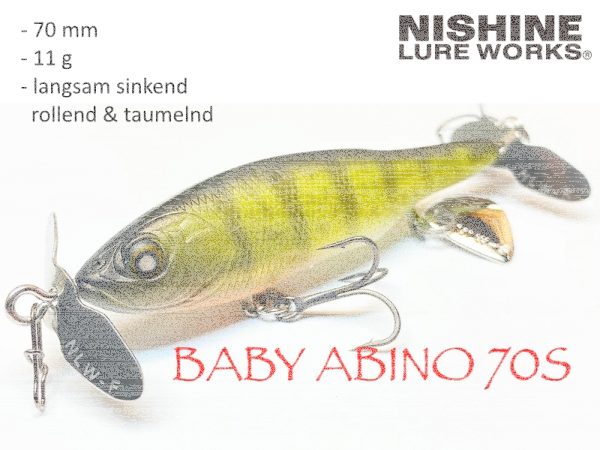 NISHINE LURE WORKS BABY ABINO 70S