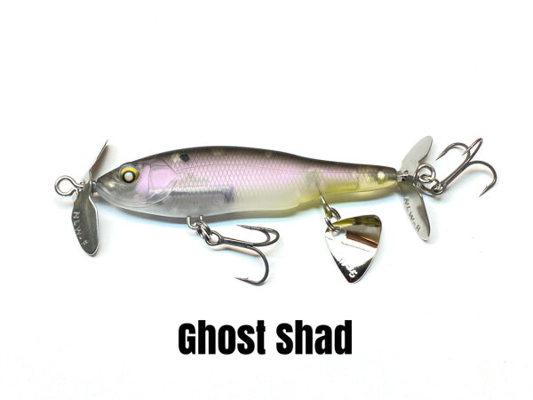 NISHINE LURE WORKS BABY ABINO 70S Ghost Shad