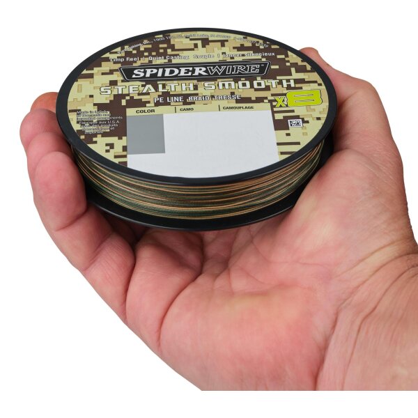 SPIDER WIRE Stealth Smooth X8 PE CAMO 300m 0.19mm / 18/kg / 40Lb