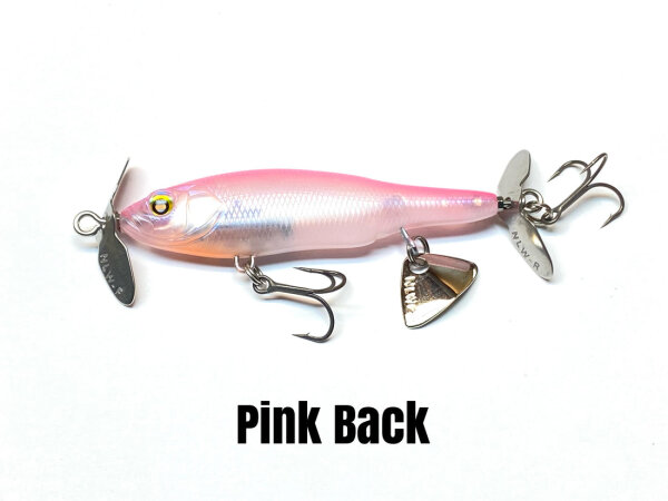 NISHINE LURE WORKS BABY ABINO 70S Pink Back