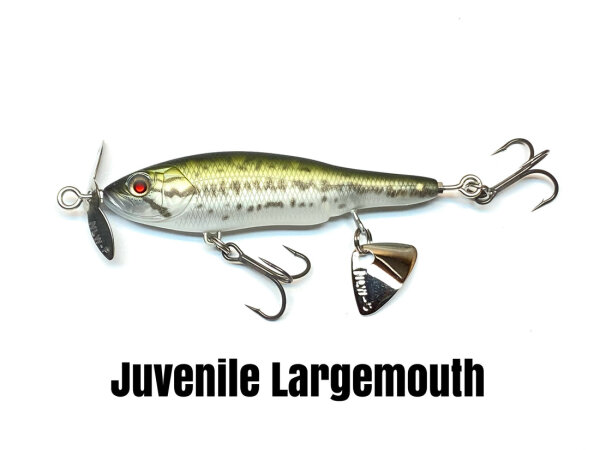 NISHINE LURE WORKS BABY ABINO 70F Juvenile Largemouth