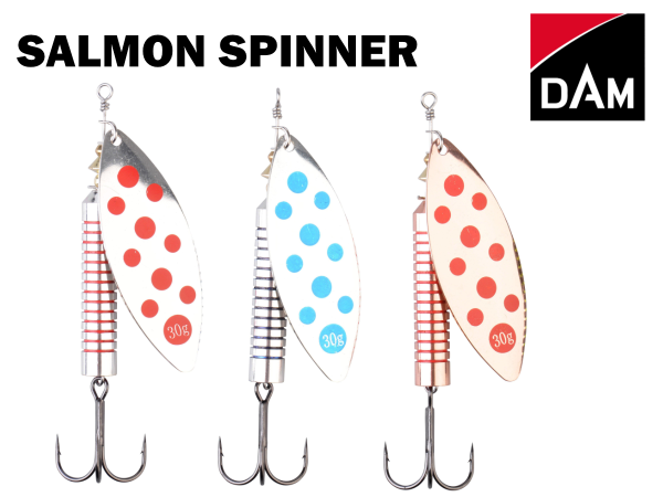 DAM SALMON SPINNER 30g / #5 Silver / Blue