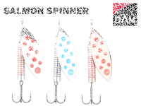 DAM SALMON SPINNER 30g / #5 Silver / Blue