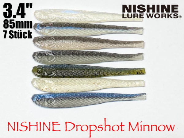 NISHINE LURE WORKS Dropshot Minnow - 3,4" (8,5 cm)