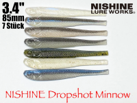 NISHINE LURE WORKS Dropshot Minnow - 3,4" (8,5 cm)