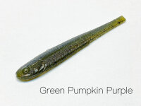 NISHINE LURE WORKS Dropshot Minnow - 3,4" (8,5 cm) Green Pumpkin Purple