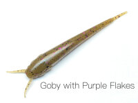 NISHINE LURE WORKS Namazu (Catfish Soft Baits) - 4" (10 cm) Goby with Purple Flakes