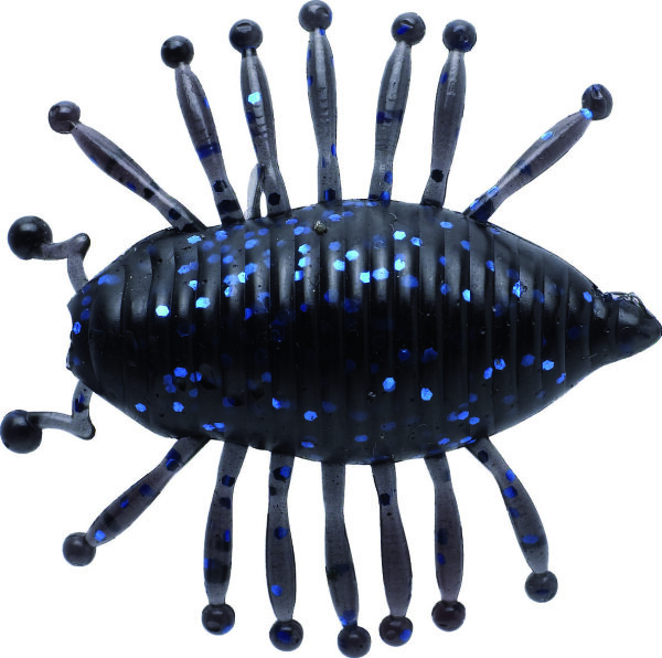 ILLEX MAGIC WOODLOUSE 1.18" / 3cm BLACK W / BLUE