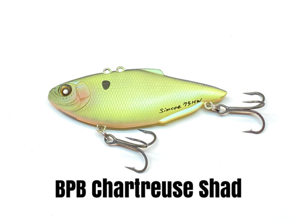 NISHINE LURE WORKS Simcoe 75 BPB Chatreuse Shad #2