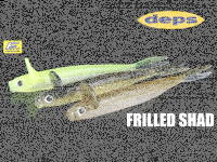 DEPS FRILLED SHAD 4.7"