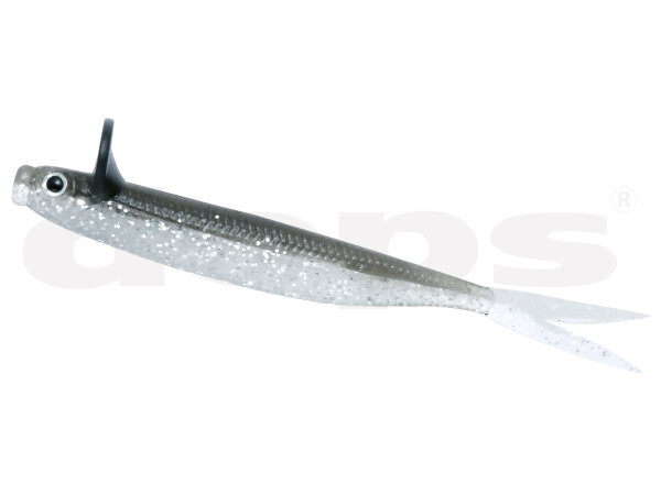 DEPS FRILLED SHAD 4.7" #92 SILVER SHINER