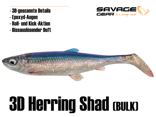 Savage Gear 3D Herring Shad Bulk