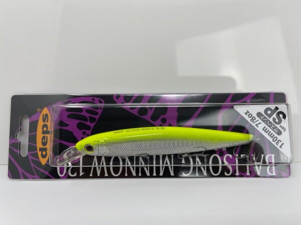 DEPS BALISONG MINNOW 130SP / 13cm Flash Chart Back