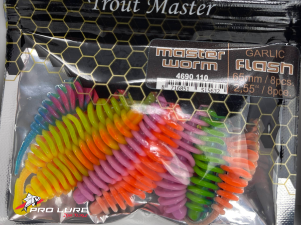 TROUT MASTER WORM / 6.5cm Mix Paket-flash