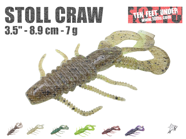 10FTU Stoll Craw 3.5" / 8.9cm