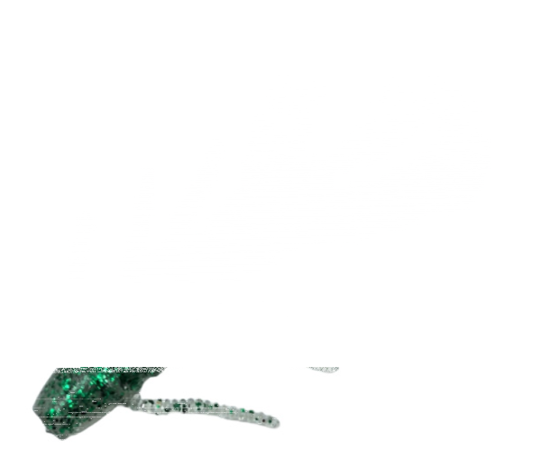 10FTU Stoll Craw 3.5" / 8.9cm SW #1 Green/Silver Flake
