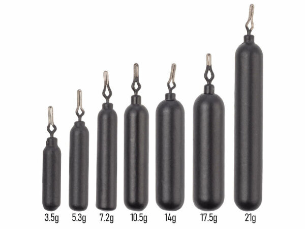 Skinny Drop Shot Weight BLACK 17.5g / 6Stk.