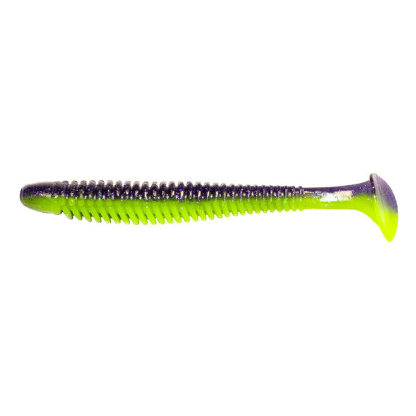 Noike Wobble Shad 4" / 10,2 cm Purple Chartreuse UV #149