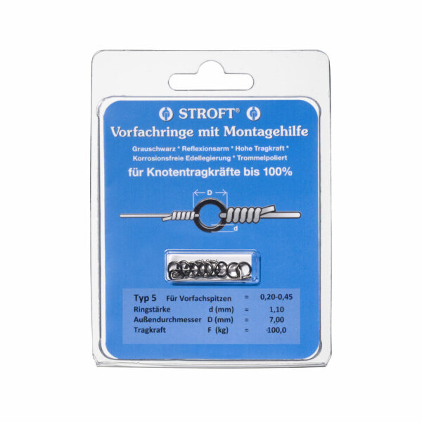 STROFT Vorfachringe | Solidring | Vorfachverbinder Typ 5 - 100.0kg