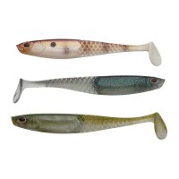 BERKLEY PowerBait Cullshad Slim 15 cm | 3 Stück-Clear Water Mix