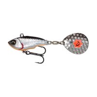 Savage Gear FAT TAIL SPIN NL 5.5cm | 6.5g-Dirty Silver