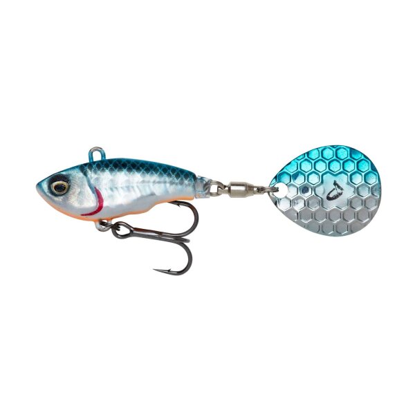 Savage Gear FAT TAIL SPIN NL 6.5cm | 12.5g-Blue Silver
