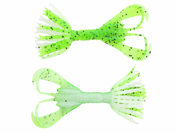 Keitech Hyper Spider 3.2" / 8cm Chartreuse Pepper Shad