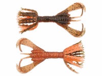 Keitech Hyper Spider 3.2" / 8cm Green Pumpkin Orange Gold