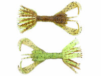 Keitech Hyper Spider 3.2" / 8cm Green Pumpkin/Chartreuse