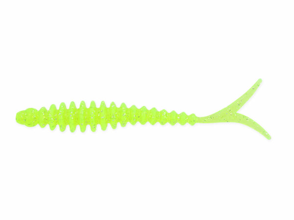 Reins Fins Ringer 3" / 7.8 cm Chartreuse Silver Glitter