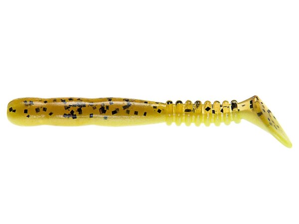 Reins Rockvibe Shad 3" / 7 cm Motoroil PP. / Chartreuse