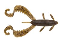 Reins G-Tail Twin Grub 3" / 7.5 cm Green Pumpkin