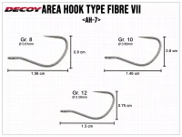 DECOY Area Hook Type VIIS Fiber Front AH-7S