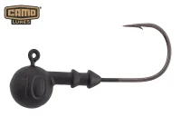 CAMO LURES Rundkopf Jigs BLACK 3/0-3g