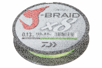 Daiwa J-Braid X8 300m / Chartreuse 0,16mm / 9.0kg