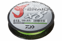 Daiwa J-Braid X8 300m / Chartreuse 0,28mm / 26.5kg