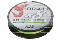 Daiwa J-Braid X8 150m / Chartreuse 0,24mm / 18.0kg