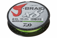 Daiwa J-Braid X8 150m / Chartreuse 0,28mm / 26.5kg