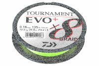 Daiwa Tournament X8 Braid EVO+ 270m / Chartreuse 0,18mm / 15.8kg